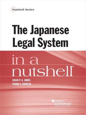 cover image of The Japanese Legal System in a Nutshell